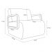 Kit 2 Poltronas Decorativa Sala de Estar Odessa Braços em Madeira PU Marrom G33 - Gran Belo