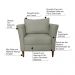Kit 2 Poltronas Decorativa Sala de Estar Pés Palito Lubbock Couro Fendi G58 - Gran Belo