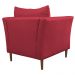 Kit 2 Poltronas Decorativa Sala de Estar Pés Palito Lubbock Couro Vermelho G58 - Gran Belo