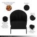 Kit 2 Poltronas Decorativa Sala de Estar kenya Pés em Ferro Pu Preto G33 - Gran Belo