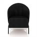 Kit 2 Poltronas Decorativa Sala de Estar kenya Pés em Ferro Pu Preto G33 - Gran Belo