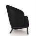 Kit 2 Poltronas Decorativa Sala de Estar kenya Pés em Ferro Pu Preto G33 - Gran Belo