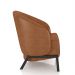 Kit 2 Poltronas Decorativa Sala de Estar kenya Pés em Ferro Pu Preto/Caramelo G33 - Gran Belo