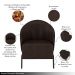 Kit 2 Poltronas Decorativa Sala de Estar kenya Pés em Ferro Pu Preto/Marrom G33 - Gran Belo