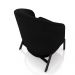 Kit 2 Poltronas Decorativa Sala de Estar kenya Pés em Ferro Veludo Preto G33 - Gran Belo
