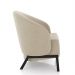 Kit 2 Poltronas Decorativa Sala de Estar kenya Pés em Ferro Veludo Preto/Bege G33 - Gran Belo