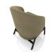 Kit 2 Poltronas Decorativa Sala de Estar kenya Pés em Ferro Veludo Preto/Castor G33 - Gran Belo