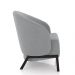 Kit 2 Poltronas Decorativa Sala de Estar kenya Pés em Ferro Veludo Preto/Cinza G33 - Gran Belo