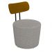 Kit 2 Poltronas Decorativas Addams Linho Cinza G45 - Gran Belo