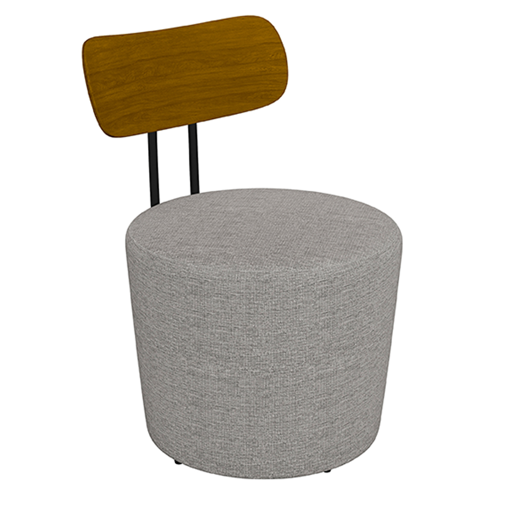 Kit 2 Poltronas Decorativas Addams Linho Cinza G45 - Gran Belo