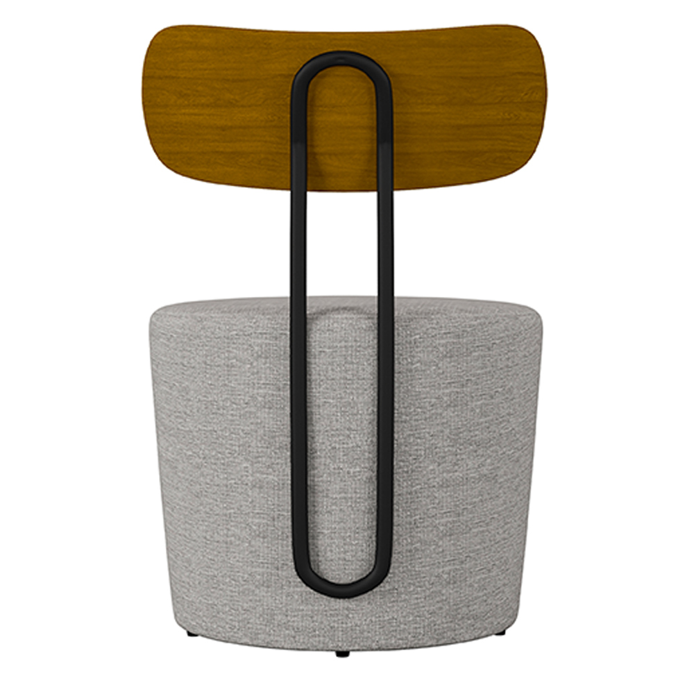 Kit 2 Poltronas Decorativas Addams Linho Cinza G45 - Gran Belo