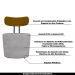 Kit 2 Poltronas Decorativas Addams Veludo Cinza G45 - Gran Belo