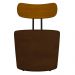 Kit 2 Poltronas Decorativas Addams Veludo Marrom G45 - Gran Belo
