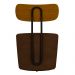 Kit 2 Poltronas Decorativas Addams Veludo Marrom G45 - Gran Belo