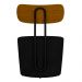 Kit 2 Poltronas Decorativas Addams Veludo Preto G45 - Gran Belo