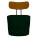 Kit 2 Poltronas Decorativas Addams Veludo Verde G45 - Gran Belo