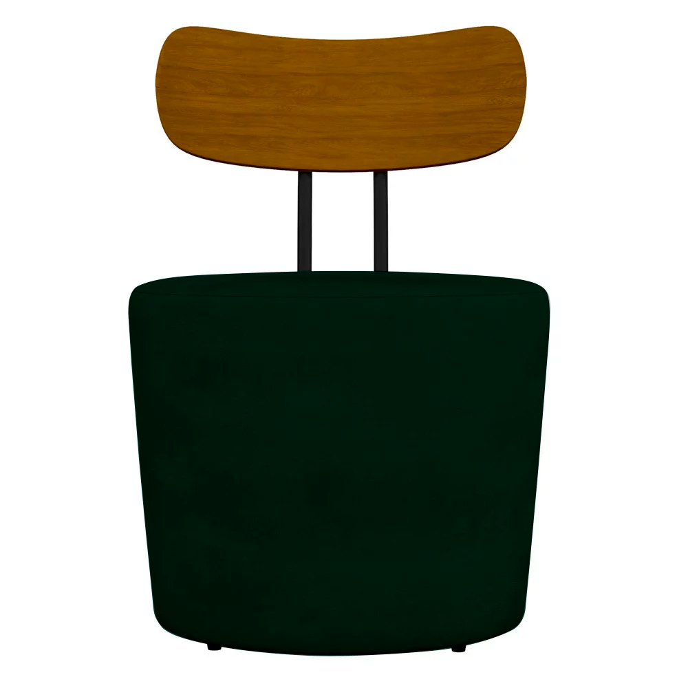 Kit 2 Poltronas Decorativas Addams Veludo Verde G45 - Gran Belo