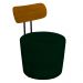 Kit 2 Poltronas Decorativas Addams Veludo Verde G45 - Gran Belo