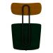 Kit 2 Poltronas Decorativas Addams Veludo Verde G45 - Gran Belo