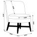 Kit 2 Poltronas Decorativas Amber Linho Bege G66 - Gran Belo