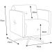 Kit 2 Poltronas Decorativas Astúria Base Giratória Couro Preto G40 - Gran Belo