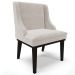 Kit 2 Poltronas Decorativas Base Fixa de Madeira Firenze Veludo Cinza/Preto G19 - Gran Belo