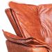 Kit 2 Poltronas Decorativas Base Giratória Cromada Charger PU Marrom G19 - Gran Belo