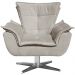 Kit 2 Poltronas Decorativas Base Giratória Cromada Charger Suede Nude G19 - Gran Belo
