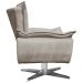 Kit 2 Poltronas Decorativas Base Giratória Cromada Charger Suede Nude G19 - Gran Belo