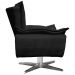 Kit 2 Poltronas Decorativas Base Giratória Cromada Charger Suede Preto G19 - Gran Belo
