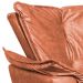 Kit 2 Poltronas Decorativas Base Giratória em Madeira Charger PU Marrom G19 - Gran Belo