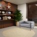 Kit 2 Poltronas Decorativas Base de Aço Preto Jeanneret-Gris Linhão Cinza G17 - Gran Belo