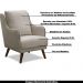 Kit 2 Poltronas Decorativas Catar com Tachas Veludo Bege Claro G33 - Gran Belo