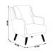 Kit 2 Poltronas Decorativas Catar com Tachas Veludo Marsala G33 - Gran Belo