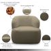 Kit 2 Poltronas Decorativas Charlote Sala de Estar Base Fixa Bouclê Nude G88 - Gran Belo