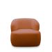 Kit 2 Poltronas Decorativas Charlote Sala de Estar Base Fixa Bouclê Terracota G88 - Gran Belo