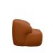 Kit 2 Poltronas Decorativas Charlote Sala de Estar Base Fixa Bouclê Terracota G88 - Gran Belo