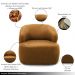 Kit 2 Poltronas Decorativas Charlote Sala de Estar Base Fixa Couro Caramelo Manchado G88 - Gran Belo