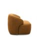Kit 2 Poltronas Decorativas Charlote Sala de Estar Base Fixa Couro Caramelo Manchado G88 - Gran Belo