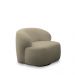 Kit 2 Poltronas Decorativas Charlote Sala de Estar Base Giratória em Aço Bouclê Nude G88 - Gran Belo