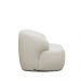 Kit 2 Poltronas Decorativas Charlote Sala de Estar Base Giratória em Aço Bouclê Off White G88 - Gran Belo