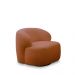 Kit 2 Poltronas Decorativas Charlote Sala de Estar Base Giratória em Aço Bouclê Terracota G88 - Gran Belo