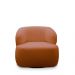 Kit 2 Poltronas Decorativas Charlote Sala de Estar Base Giratória em Aço Bouclê Terracota G88 - Gran Belo