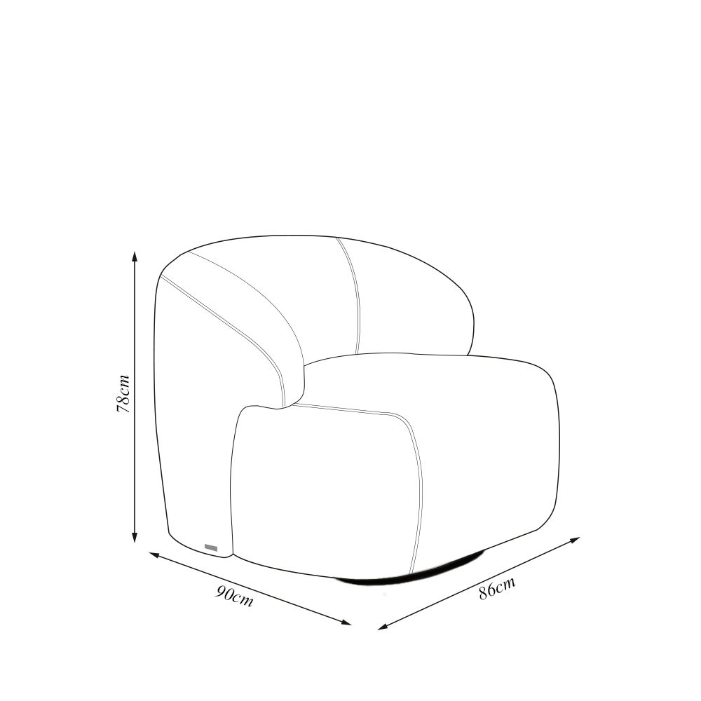 Kit 2 Poltronas Decorativas Charlote Sala de Estar Base Giratória em Aço Couro Caramelo Manchado G88 - Gran Belo