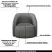 Kit 2 Poltronas Decorativas Clarke Linho Chumbo G45 - Gran Belo