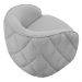 Kit 2 Poltronas Decorativas Clarke Linho Cinza G45 - Gran Belo