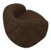 Kit 2 Poltronas Decorativas Clarke PU Marrom G45 - Gran Belo