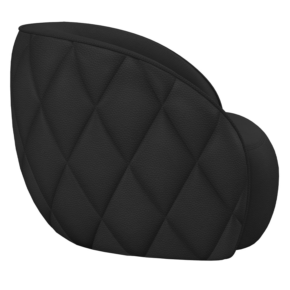 Kit 2 Poltronas Decorativas Clarke PU Preto G45 - Gran Belo