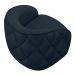 Kit 2 Poltronas Decorativas Clarke Veludo Azul Marinho G45 - Gran Belo