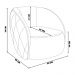 Kit 2 Poltronas Decorativas Clarke Veludo Bege G45 - Gran Belo